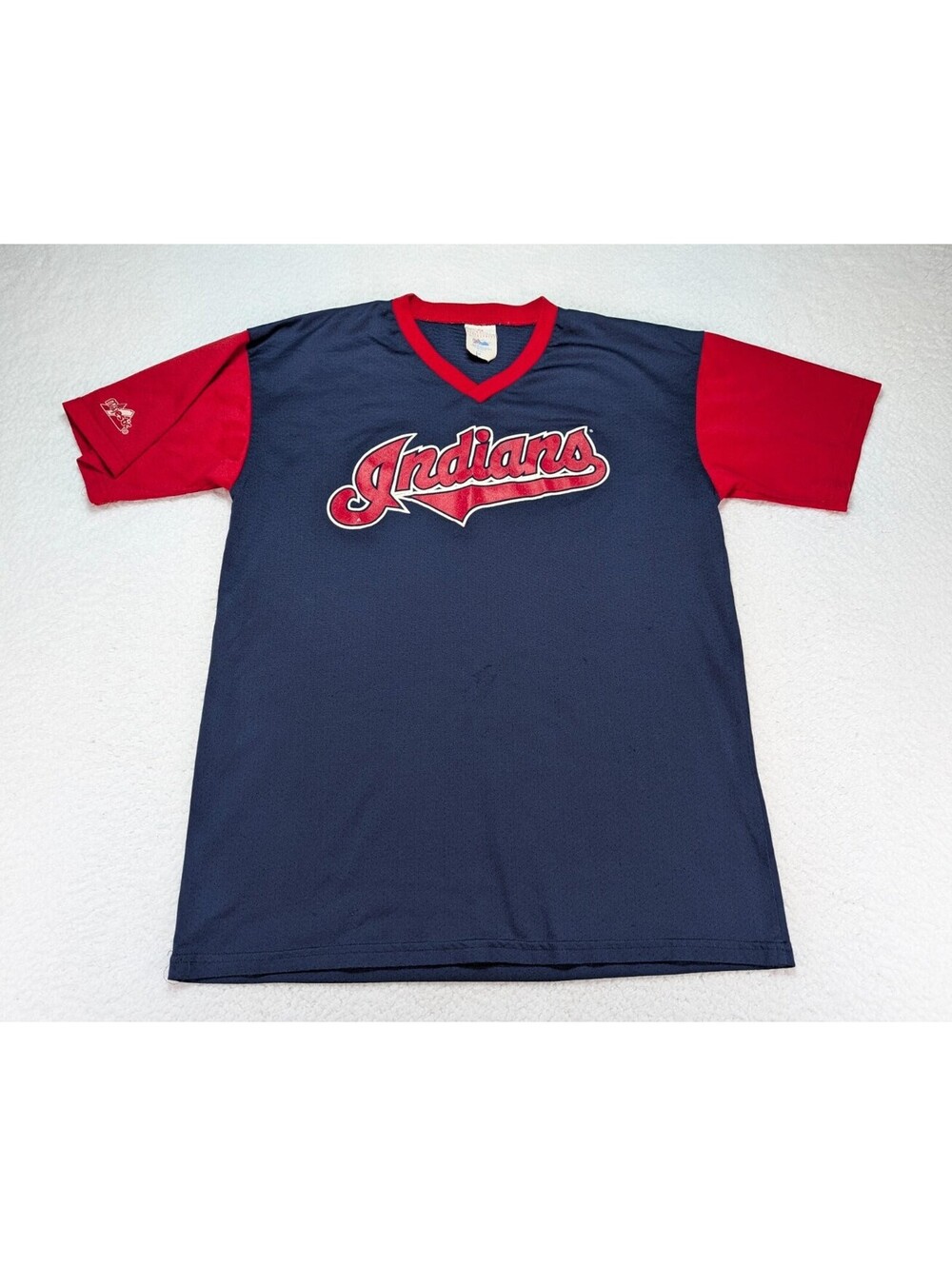 Vintage Cleveland Indians Jersey Majestic Men’s Medium Blue Y2K Tribe